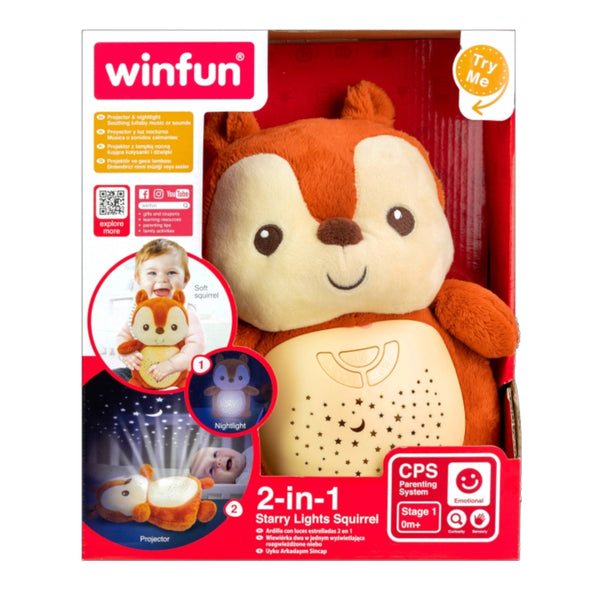 Win Fun 2-in-1 starry lights squirrel