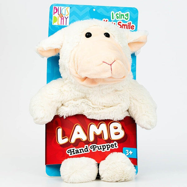 Pugs At Play - Lamb Talking Hand Puppet - White