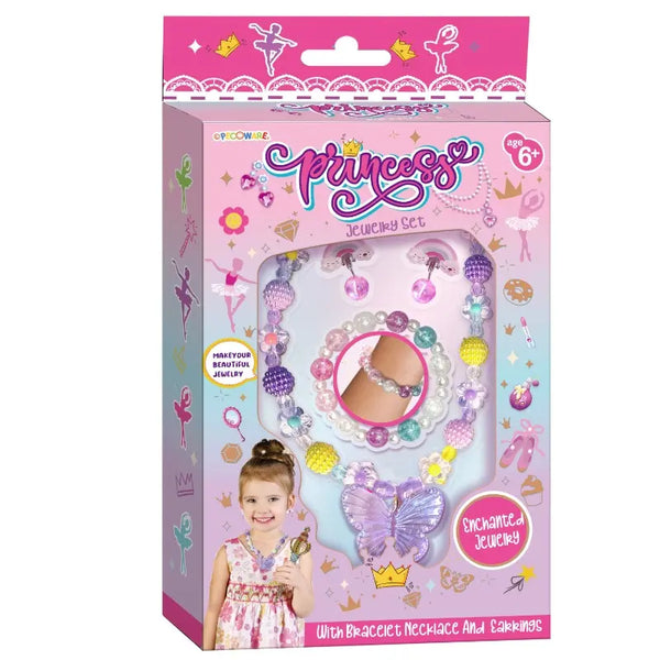 Pecoware Princess Jewelry Set For Girls