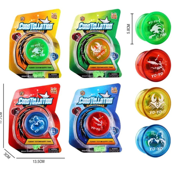 Sam Toys -Yoyo With Light 5.8 cm - Assorted Multi Colour