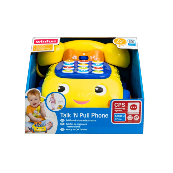 Winfun Talk 'N Pull Phone Early Learner Toys for Kids