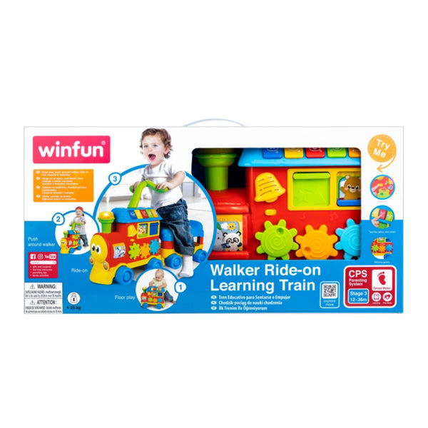 WinFun Walker Ride-on Learning Train - Boy or Girl Ages 12 to 36 Months