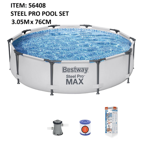 3.05MX76CM STEEL PRO FRAME POOL SET