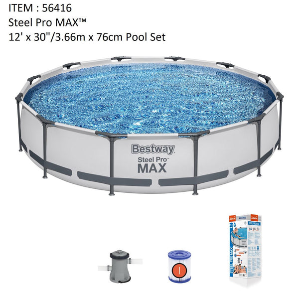 3.66MX76CM STEEL PRO FRAME POOL SET