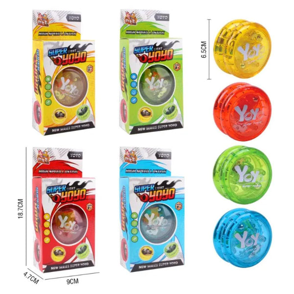 Sam Toys - Yoyo With Dual Light 6.5 cm - Assorted Multi Colour