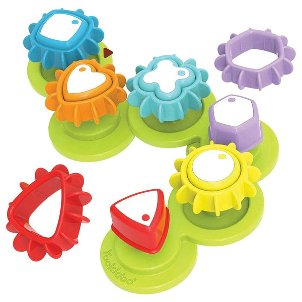 Yookidoo Shape N’ Spin Gear Sorter Kids Acitvity Toy - Multicolor