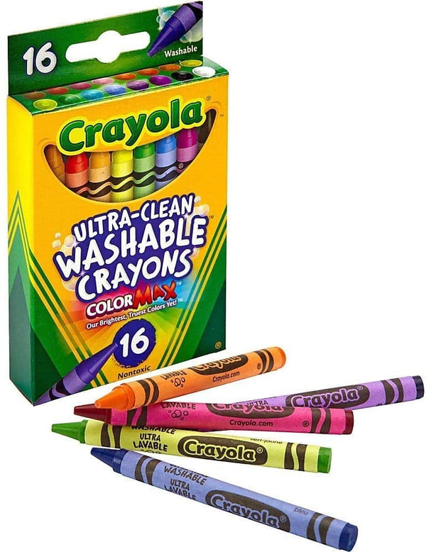 16 ct. Ultra-Clean Washable Crayons - Regular Size