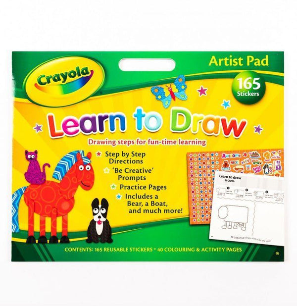 Alligator Crayola Learn to Draw Artist Pad - English