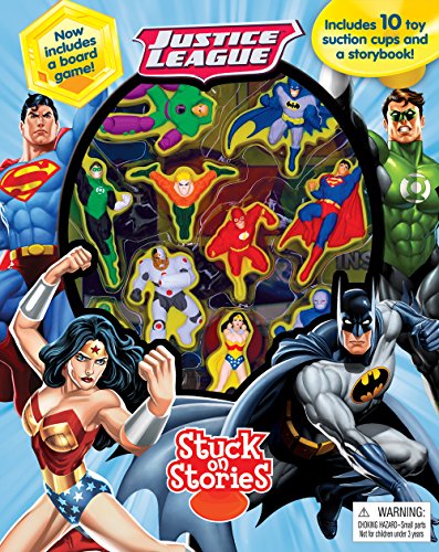 Phidal DC Comics's Justice League Activity Book Stuck on Stories - Multicolour