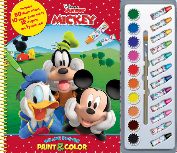 Phidal Disney Junior Mickey Deluxe Poster Paint and Color - English