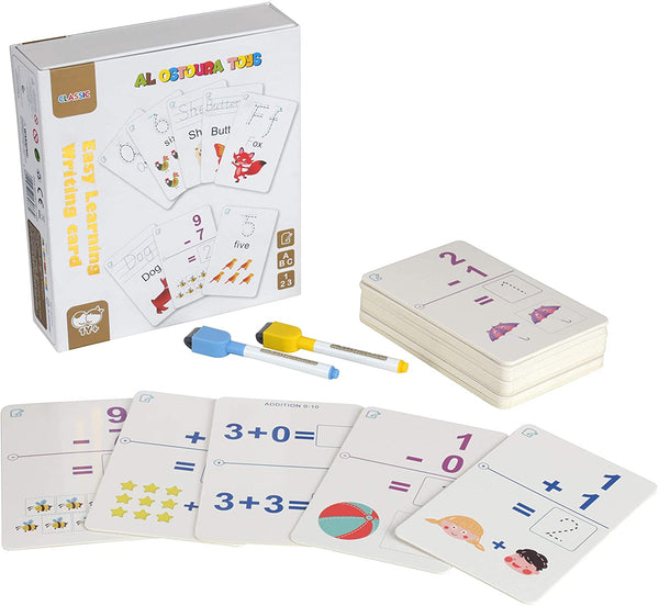 Handwriting-Math cards  Write & Wipe