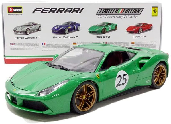 Bburago 1:18 488 GTB The Green Jewel - Green