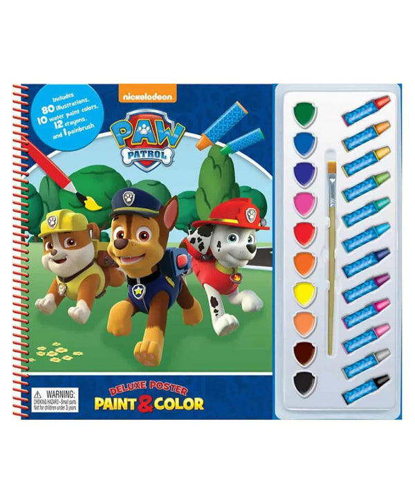 Phidal Nickelodeon Paw Patrol Deluxe Poster Paint and Color  - English