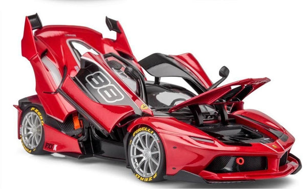 Bburago Die Cast Ferrari FXX-K 88 Signature Series Car 1:18 Scale - Red