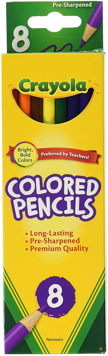 8 ct. Colored Pencils, Long