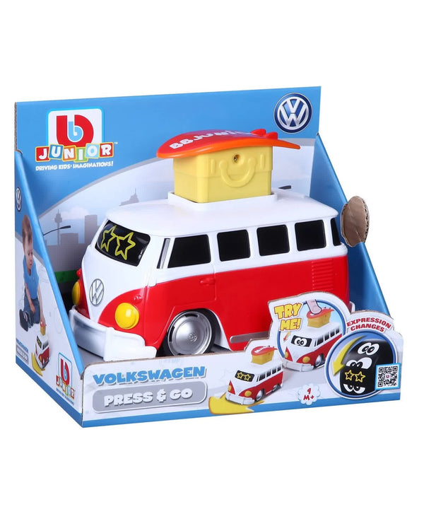 Bb Junior Volkswagen Press & Go Samba Bus -Red