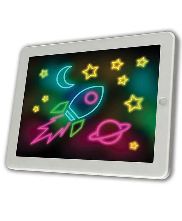 Amav Spiro Art Glowing LCD Writing Drawing & Erasable Doodle Board - White