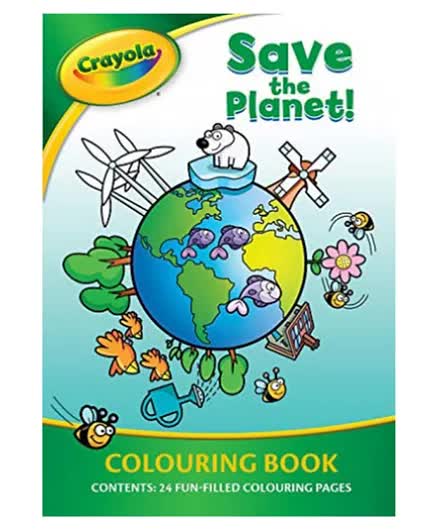 Alligator Books Crayola Save The Planet Colouring Book - English