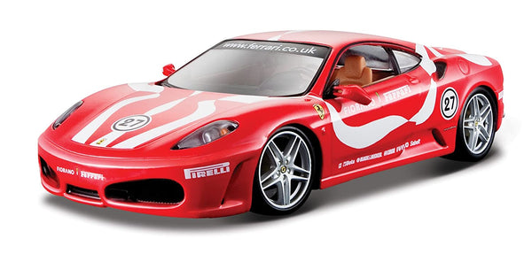 Bburago Ferrari Race and Play F430 Fiorano Diecast 1:24 Car - Red