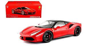 Bburago Signature Series Ferrari 488 GTB Spider Diecast Model 1:18 Car - Red