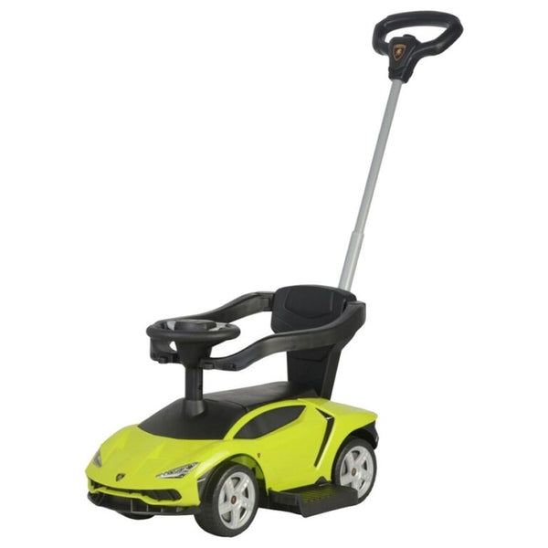 3 in 1 Lamborghini Push Car Ride On Kids Foot to Floor With Music and Storage