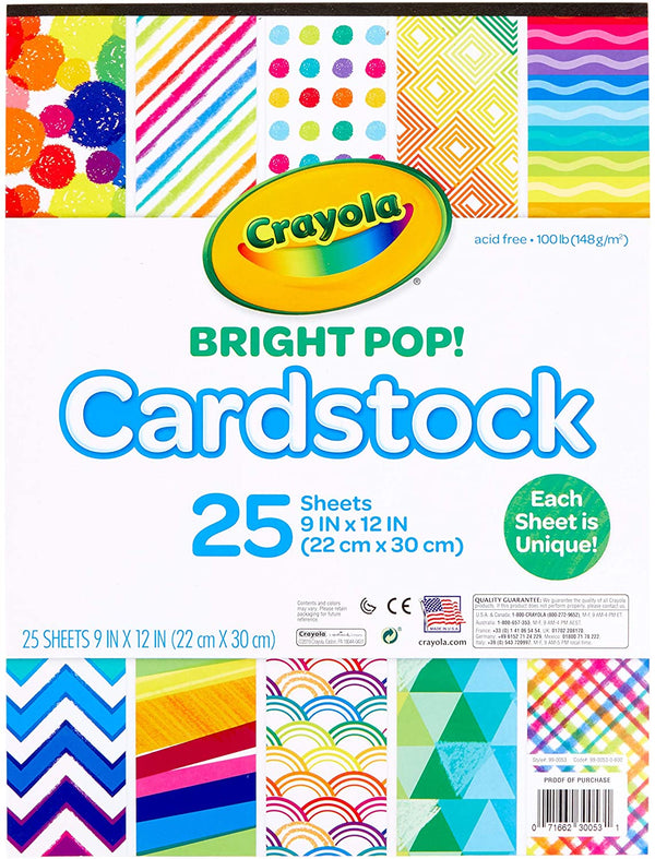 Crayola - 25 ct. Bright Pop! Cardstock