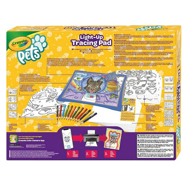 CRAYOLA PETS,LIGHT UP TRACING PAD,4PK