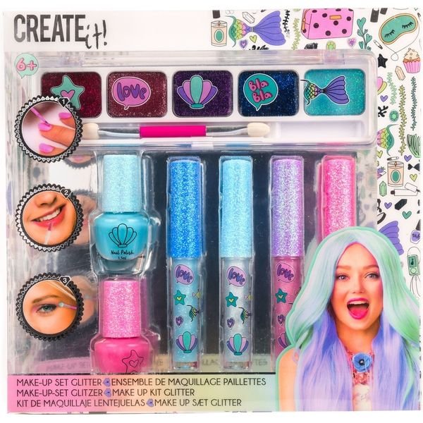 CREATE IT! MAKEUP SET GLITTER MERMAID 7PK