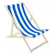 Delsit - Sunbed For Children Blue White Stripes