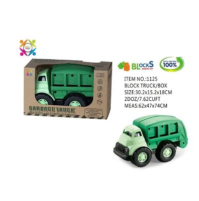 ECO FRIENDLY GARBAGE TRUCK BRICKS VEHICLE Roll Up