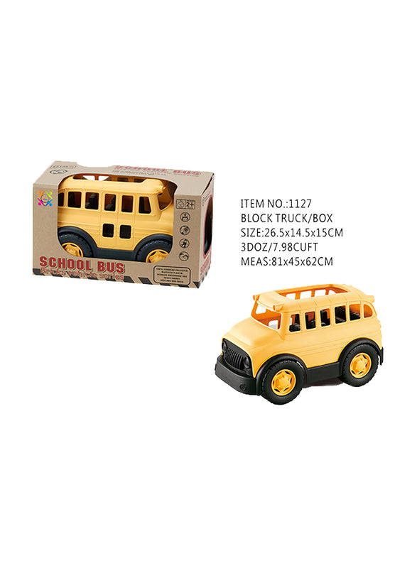 ECO FRIENDLY SCHOOL BUS BRICKS VEHICLE Roll Up