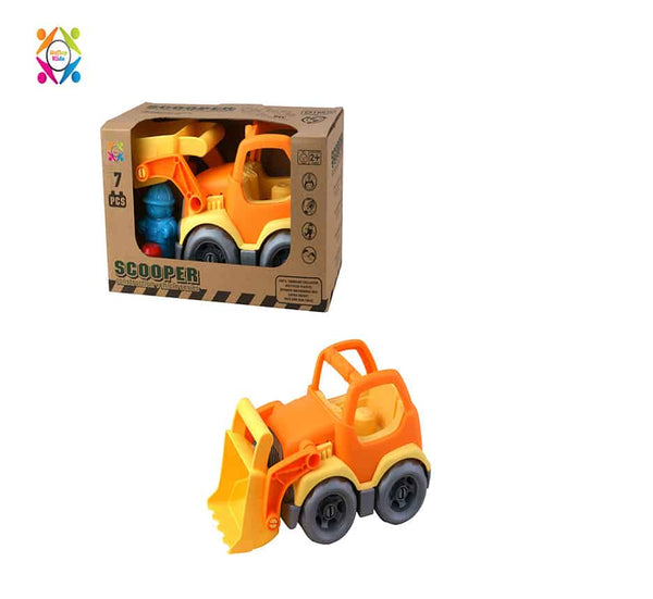 ECO FRIENDLY SCOOPER BRICKS VEHICLE 7PCS-ROLL UP