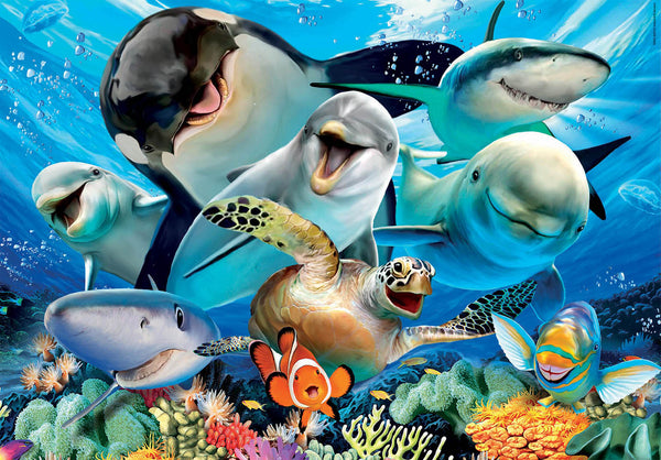 Educa Puzzles - 100 Underwater Selfie - Suitable for 3 years and above