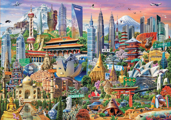 Educa Puzzles - 1500 Asia Landmarks - Suitable for 3 years and above