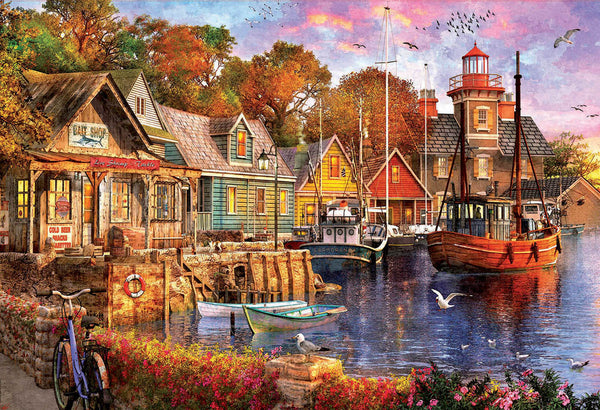 Educa Puzzles - 5000 The Harbour Evening - Suitable for 3 years and above