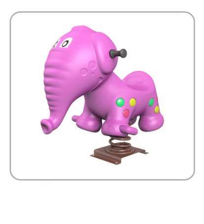 Elephant Shape Outdoor Seesaw