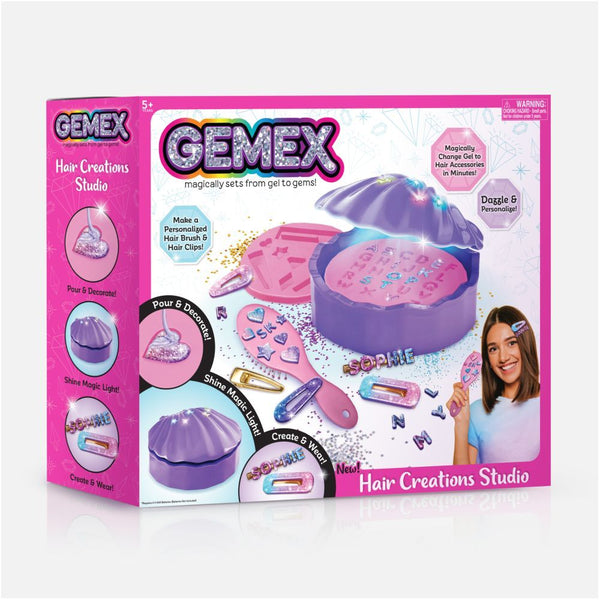 Gemex - Brush and Barrette Set - Suitable for 5 years and above