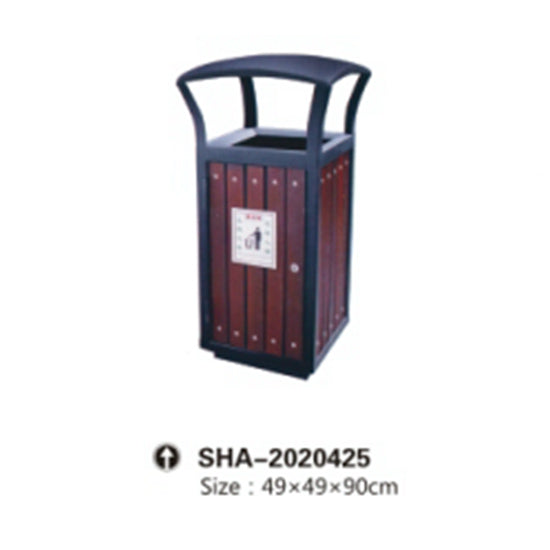 Standard Cabinate Single Wooden Trash Bin For Kids-Hut in Head 2