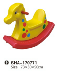 GOLD Yellow Outdoor playground - Giraffe rocking toy