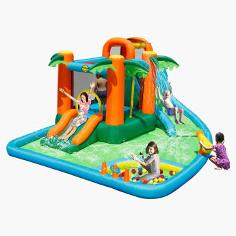 Happy Hop The Oasis 7-in-1 Bouncer slide pool