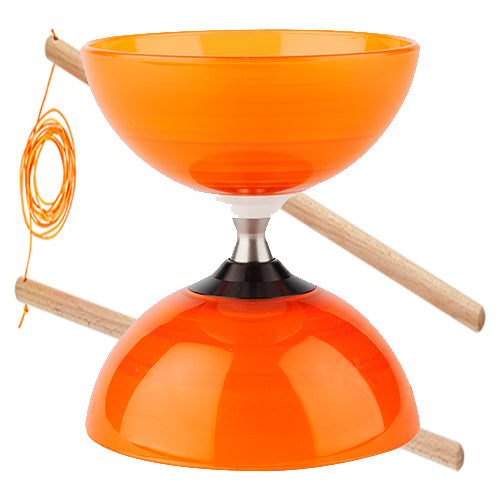 HENRYS DIABOLO BEACH FREE ORANGE WITH HANDSTICKS