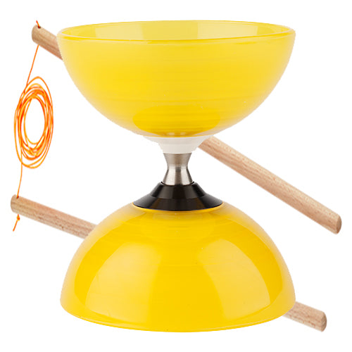 HENRYS DIABOLO BEACH FREE YELLOW WITH HANDSTICKS