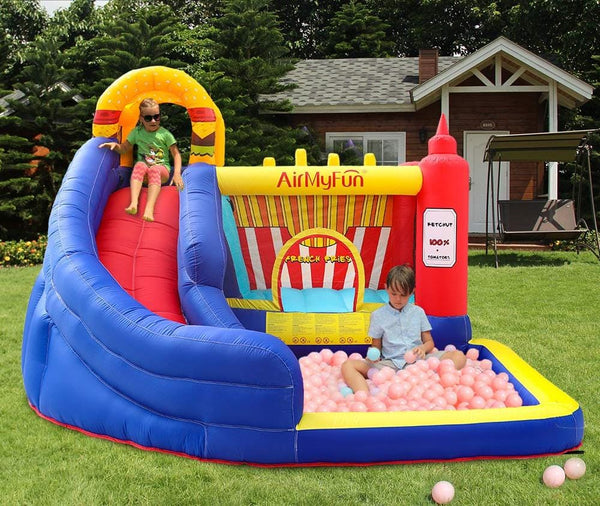 Inflatable hamburger bouncy