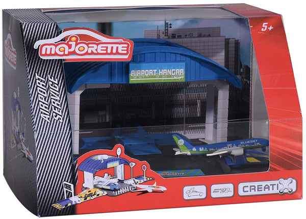 MAJORETTE -  AIRPORT PLAYSET CREATIX AIRPORT HANGAR+1 AIRPLANE