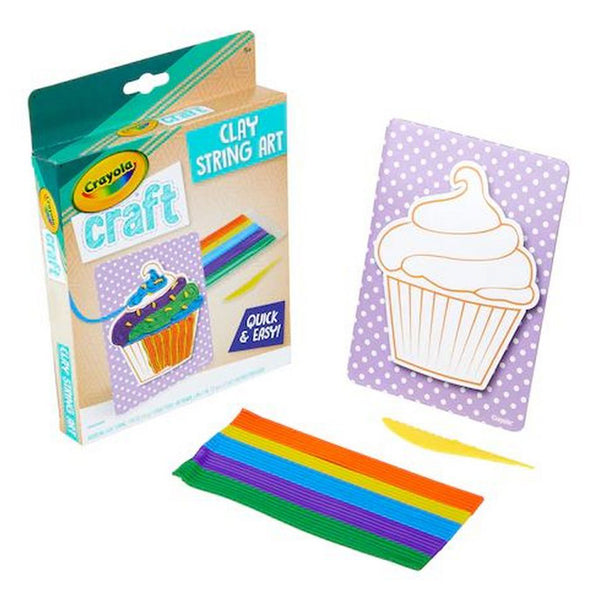 MODELING CLAY STRING ART,CUPCAKE