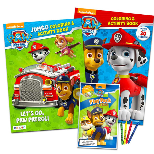 Paw Patrol Stickers and Colouring Set - English