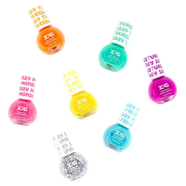 Rainbow Bright Nail Polish Days of the Week (7 Pack)