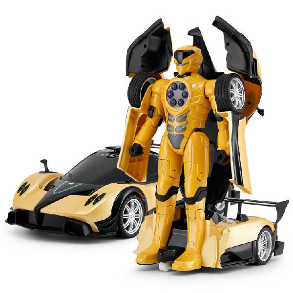 RASTAR 74620 1/14 R/C PAGANI ZONDA R TRANSFORMABLE CAR YELLOW