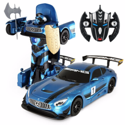 RASTAR 74820 1/14 R/C MERCEDES BENZ GT3 TRANSFORMABLE BLUE