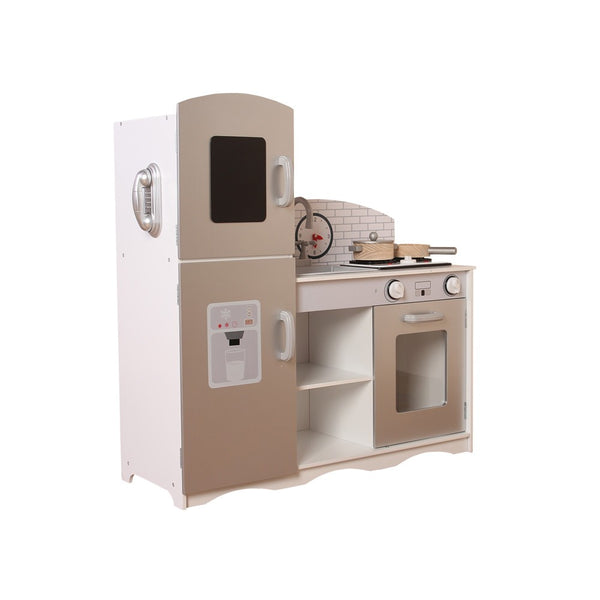 Silver wooden kitchen for kids